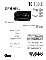 Sony TC-H6800 - Service Manual 